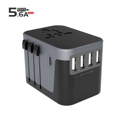 2020 Newest CE ROHS QC3.0 Type C Wall Fast Charger with EU AUS UK US Plug Travel Adapter